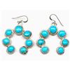 Image 1 : Navajo Sterling Turquoise Naja Earrings Native American