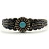 Image 4 : Vintage Fred Harvey Era Bracelet Navajo Sterling Turquoise Cuff