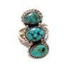 Image 2 : Navajo Royston Turquoise Ring Sz 6 Sterling Silver Signed Native