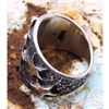 Image 5 : Navajo Stars Ring Size 10 Sand Cast Tufa Cast Sterling Silver K Yazzie