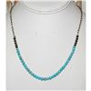 Image 2 : Navajo Turquoise Bead Heishi Choker Necklace Native American 18L V. Johnson