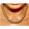 Image 4 : Navajo 12mm Pearls Necklace Sterling Silver Saucer Beads 86G F. Miller