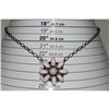 Image 3 : Navajo Pink Conch Cluster Bar Necklace Sterling Silver B. Lee