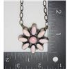 Image 6 : Navajo Pink Conch Cluster Bar Necklace Sterling Silver B. Lee