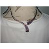 Image 4 : Navajo Sugilite Inlay Link Necklace Sterling Silver Calvin Begay