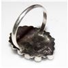 Image 3 : Zuni Turquoise Cluster Ring Size 9.5 Sterling Silver Mary Ann Felix Chavez