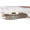 Image 4 : Navajo Sterling Carinated Ingot Double Sided Cuff Bracelet R Secatero
