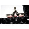 Image 4 : Navajo Pink Conch Cluster Ring Size 8 Adjustable Sterling Silver T. Long