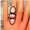 Image 6 : Navajo Pink Conch Cluster Ring Size 8 Adjustable Sterling Silver T. Long