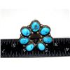 Image 3 : Navajo Naja Ring Size 9 Kingman Turquoise Statement Ring Native Signed