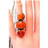 Image 3 : Navajo Spiny Oyster Heart Statement Ring Sz 7 Sterling Silver Marcella James