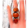 Image 5 : Navajo Spiny Oyster Heart Statement Ring Sz 7 Sterling Silver Marcella James