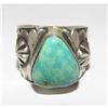Image 1 : Navajo R.Willie Royston Turquoise Ring Sz 14 Sterling Band Ingot Ring