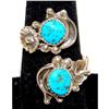 Image 1 : Navajo Kingman Turquoise Adjustable Bypass Ring Sz8 Sterling Silver