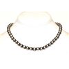 Image 3 : Navajo Pearls Necklace 6mm Sterling Silver Beads Choker Necklace 16"L