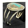 Image 2 : Vintage Navajo Turquoise Coral Kachina Bracelet Sterling Silver Cuff
