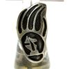 Image 1 : Old Pawn Hopi Bear Paw Ring Sz. 5.5 Sterling Silver Native American Pinky Ring