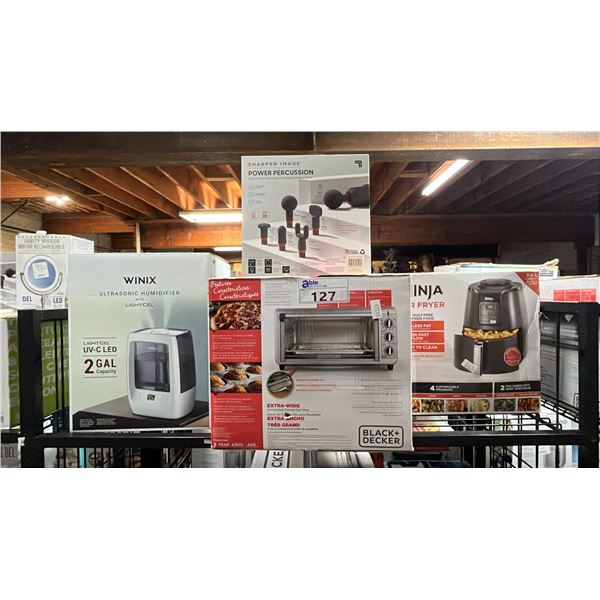 ULTRASONIC HUMIDIFIER, COUNTERTOP CONVECTION OVEN, PERCUSSION MASSAGER & AIR FRYER
