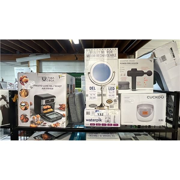10L AIR FRYER OVEN, (2) PERCUSSION MASSAGERS, RICE COOKER & MORE - *WORKING CONDITION UNKNOWN/