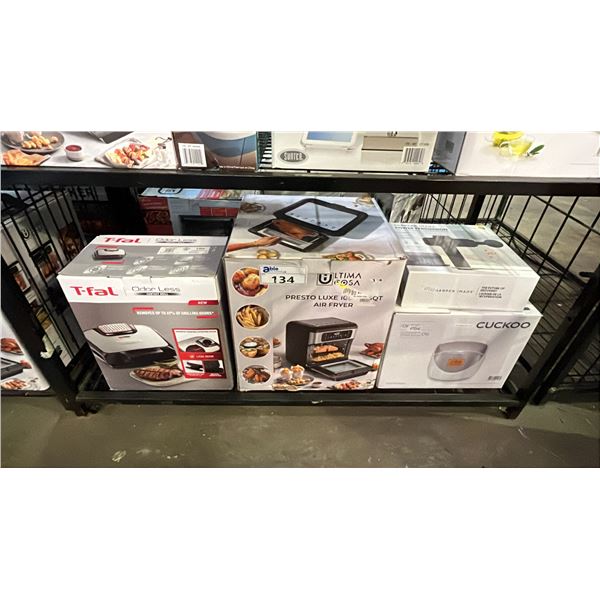 CONTACT GRILL, 10L AIR FRYER OVEN, PERCUSSION MASSAGER & RICE COOKER - *WORKING CONDITION