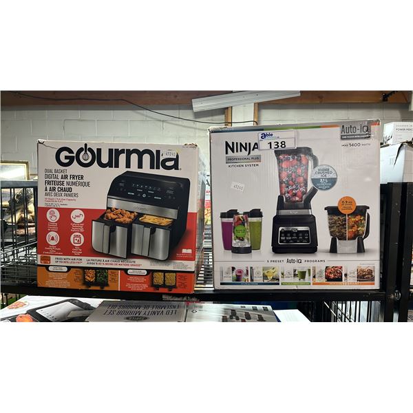 NINJA DUAL BASKET AIR FRYER & NINJA AUTO-IQ KITCHEN SYSTEM - *WORKING CONDITION UNKNOWN/
