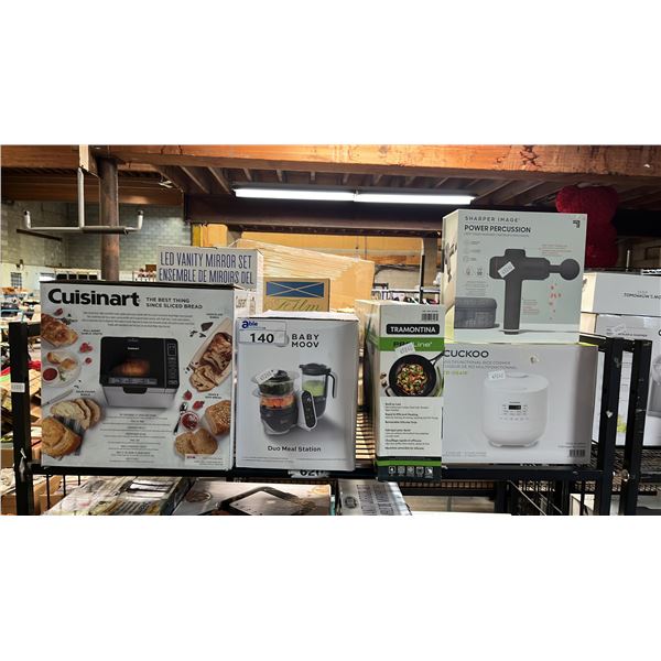 BABY MOOV DUAL MEAL SYSTEM, CONVECTION BREAD MAKER, TRAMONTINA WOK & MORE