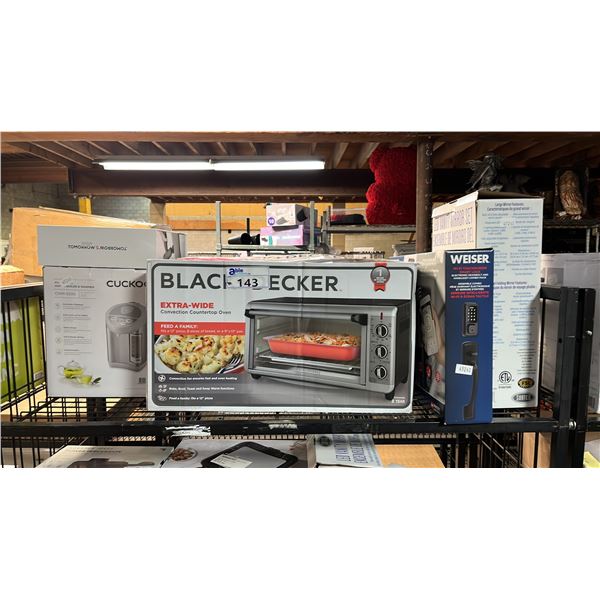 TOUCH SCREEN SMART LOCK, COUNTERTOP CONVECTION OVEN, HOT WATER DISPENSER & MORE