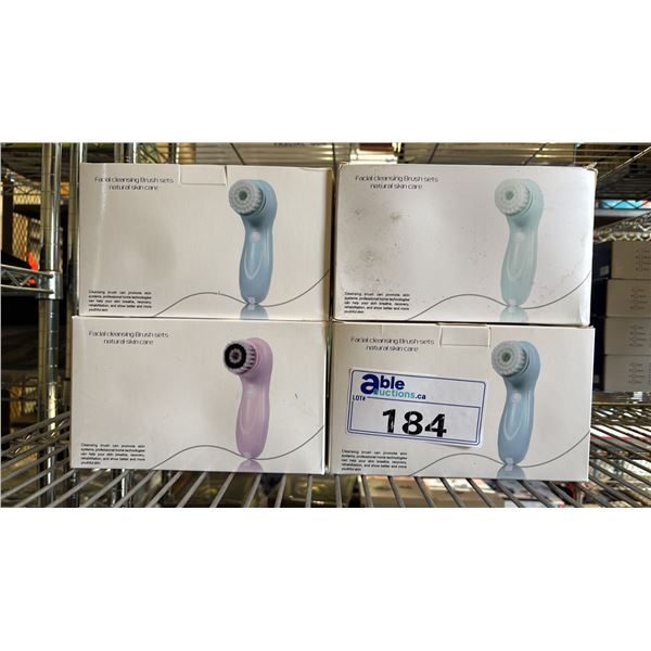 (4) FACIAL CLEANSING BRUSH SETS