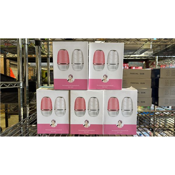 (5) RECHARGEABLE SOFT CLEANSING BRUSHES