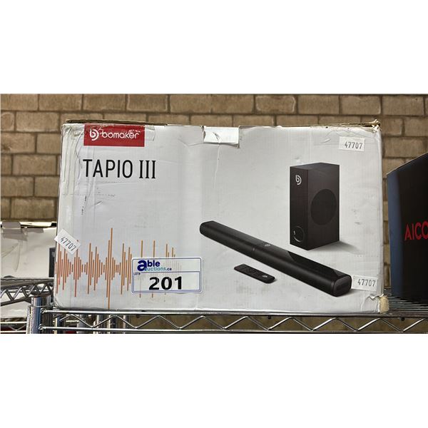 BOMAKER TAPIO III 2.1 CHANNEL SOUNDBAR SYSTEM