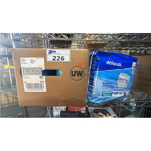 CASE OF ATTENDS BARIATRIC UNDERWEAR - SIZE XXL