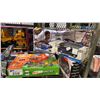 Image 3 : SHELF OF ASSORTED TOYS: NHL ALL STAR NET SETS, EXCAVATOR TOYS, SHARK TRANSPORTER & MORE