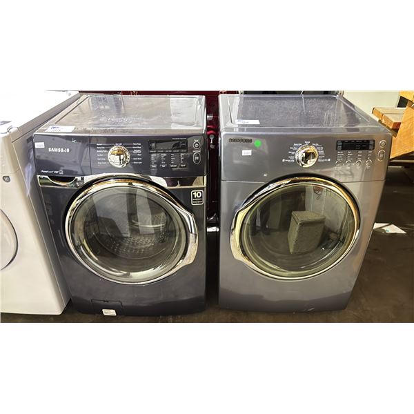 SAMSUNG FRONT LOADING CLOTHES WASHER & SAMSUNG POWER FOAM VRT CLOTHES DRYER