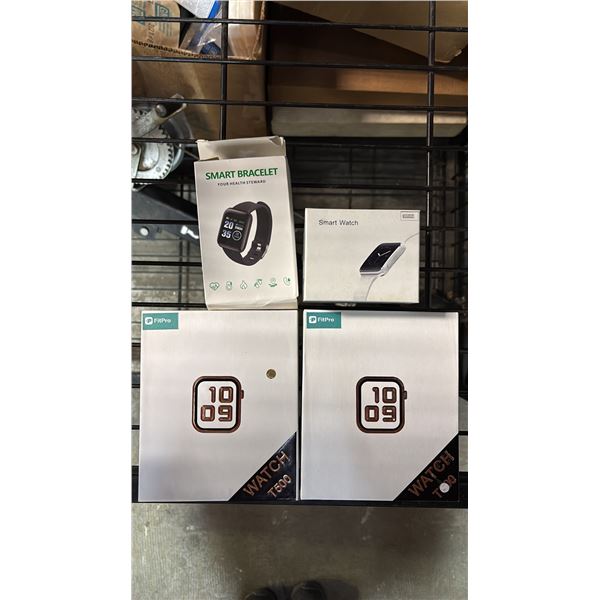 (4) ASSORTED SMART WATCHES