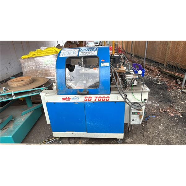 STB STURTZ SD7000 COMMERCIAL WINDOW/DOOR SAW *PROTECTIVE COVER BROKEN*