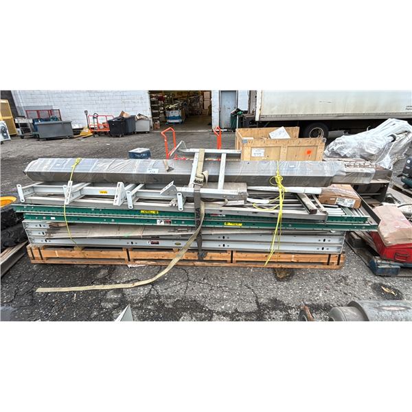 PALLET OF ASSORTED CONVEYOR SYSTEM ITEMS