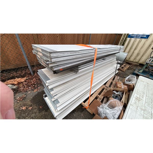 PALLET OF ASSORTED BAY/GARAGE DOOR PANELS