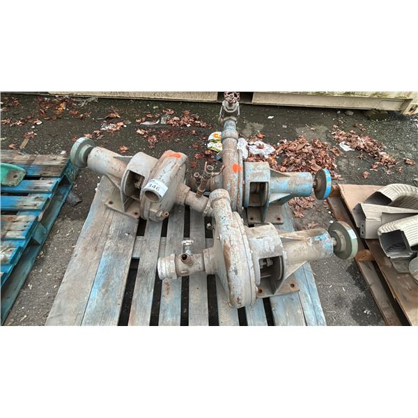 3 ASSORTED INDUSTRIAL CENTRIFUGAL PUMPS