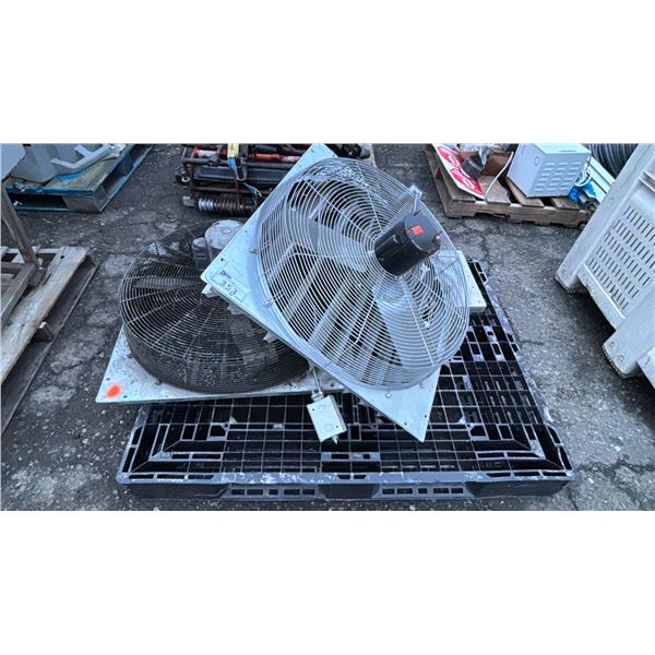 2 INDUSTRIAL FANS 33"
