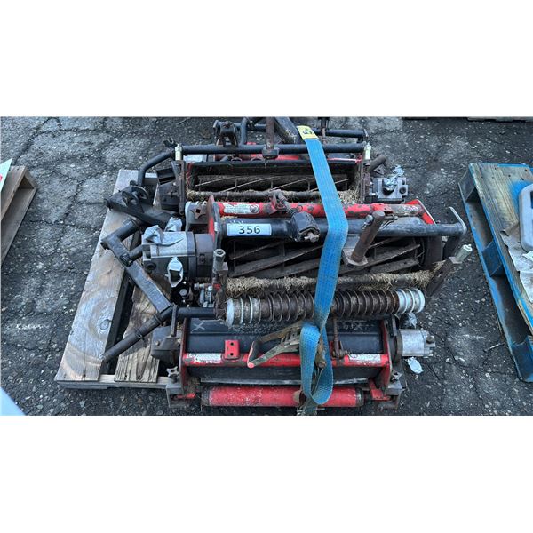 PALLET OF ASSORTED TEXTRON TURF CARE ATTACHMENTS