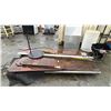 Image 1 : PALLET OF ASSORTED ITEMS INCLUDING; PLYWOOD, METAL TRANSITION, RUBBER MAT, METAL SIDING & MORE