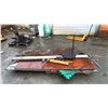 Image 3 : PALLET OF ASSORTED ITEMS INCLUDING; PLYWOOD, METAL TRANSITION, RUBBER MAT, METAL SIDING & MORE