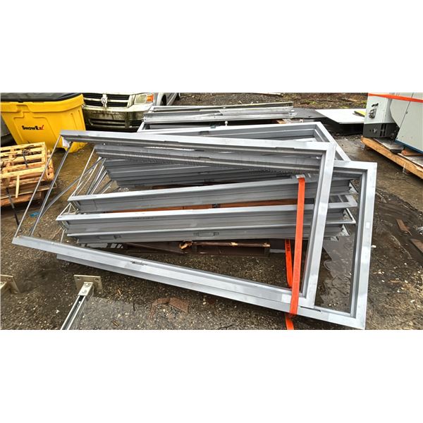 PALLET OF METAL DOOR FRAMES 80" X 46"