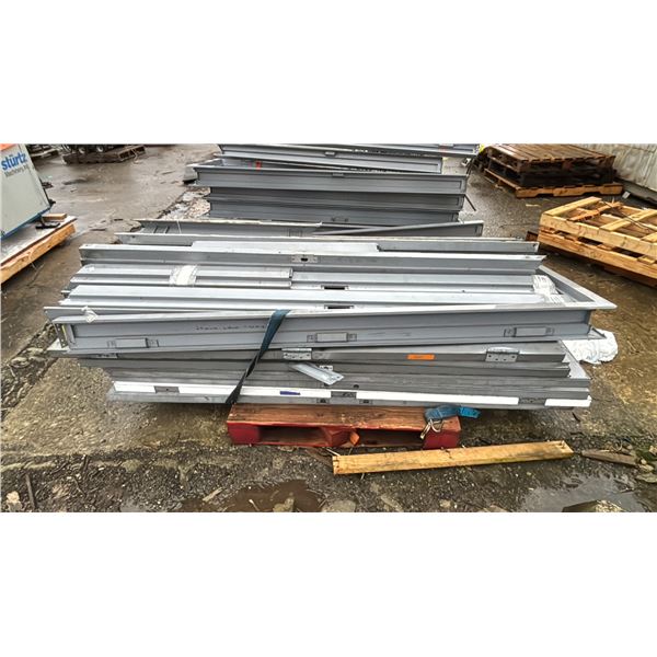 PALLET OF ASSORTED METAL DOOR FRAMES & DOORS