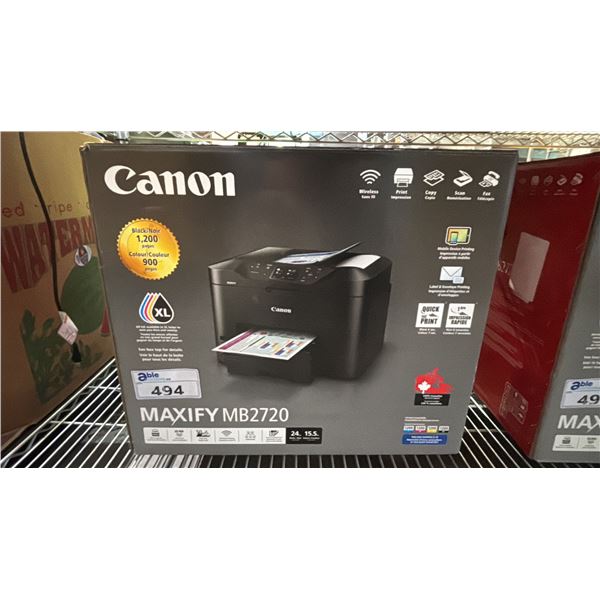 CANON MAXIFY MB2720 PRINTER *UNKNOWN WORKING CONDITION, MAY BE MISSING PIECES*