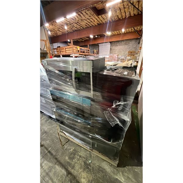 PALLET OF ASSORTED MICROWAVES *UNKNOWN WORKING CONDITION, MAY BE MISSING PARTS & PIECES*