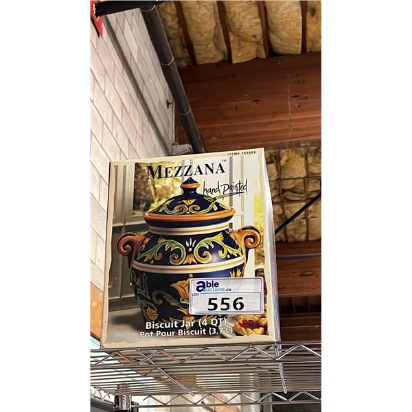 MEZZANA HAND PAINTED BISCUIT JAR