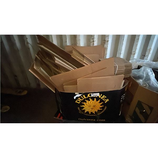PALLET OF ASSORTED CARDBOARD BOXES