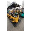 Image 3 : AGT INDUSTRIAL H12R YELLOW 13.5 HP GAS POWERED RUBBER TRACK MINI EXCAVATOR WITH ATTACHED
