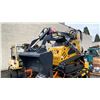 Image 1 : SDLANCH SDLL60 YELLOW GAS POWERED MINI STAND ON SKID STEER WITH 7" RUBBER TRACKS & TOOLBOX
